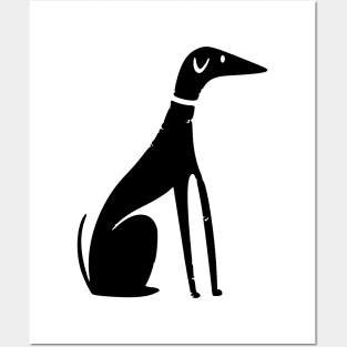 greyhound dog Posters and Art